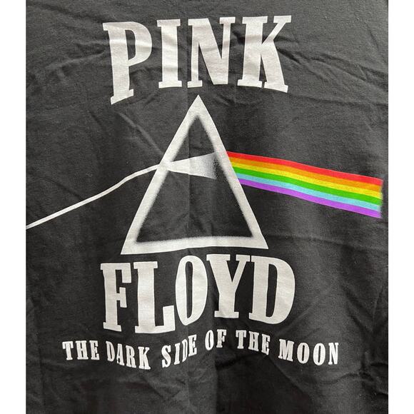 PINK FLOYD Dark Side of the Moon Cropped Band tee plus sz 1X - Picture 3 of 4